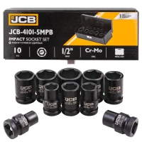Набор головок ударных,10пр. 1/2''6гр.(10,12,13,14,15,17,19,21,22,24),в метал. Кейсе