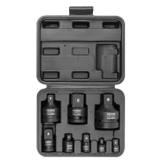 Набор адаптеров ударных,8пр(1/4(F)x3/8''(M),3/8(F)x1/4''(M),3/8(F)x1/2''(M),1/2(F)x3/8''(M),1/2(F)x3/4''(M),3/4(F)x1/2''(M),3/4(F)x1''(M),1(F)x3/4''(M)в кейсе