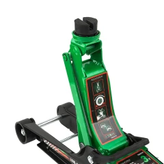 Домкрат подкатной гидравлический низкопрофильный 3т (поворотная ручка 360°,h min 85мм, h max 385мм)