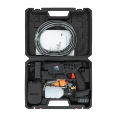 Мойка высокого давления аккумуляторная (20В,15 Бар,2.8 л/мин, батарея 1500 мАч, зарядка 3-5ч, щеточный двигатель)