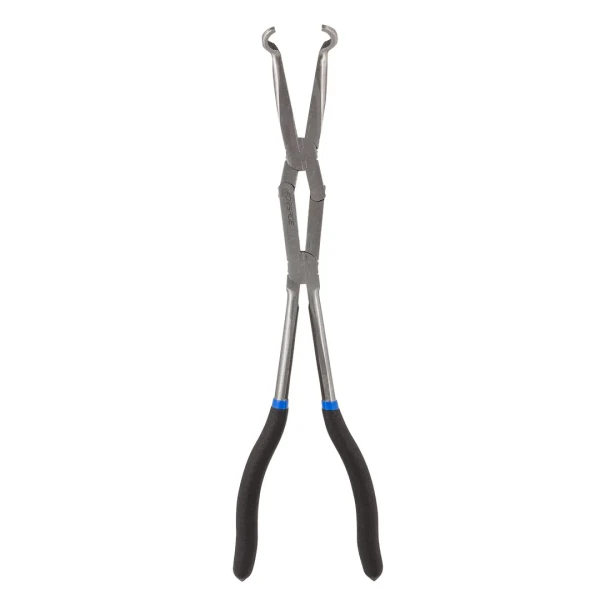 Щипцы с двойным шарнирным механизмом и закругленными губками 45гр. CR-V 13''-325мм (захват 13мм), на пластиковом держателе