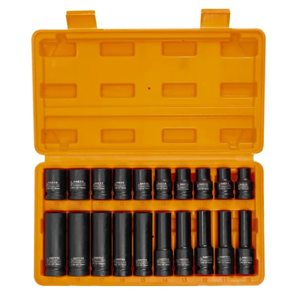 Головки ударные, набор 20пр., 1/2''(6гр.)