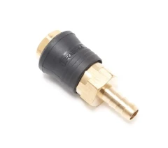 Быстроразъем пневматический с клапаном ''елочка''10мм (ONE TOUCH)