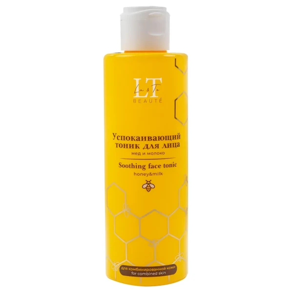 Успокаивающий тоник для лица мед и молоко для комбинированной кожи La & Te BEAUTÉ