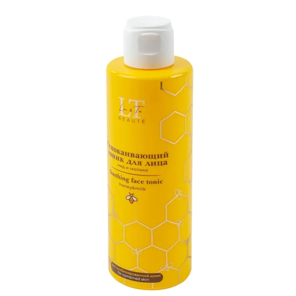 Успокаивающий тоник для лица мед и молоко для комбинированной кожи La & Te BEAUTÉ