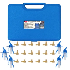 Набор адаптеров для тестера обратки дизельных форсунок системы Common Rail 24пр., в кейсе