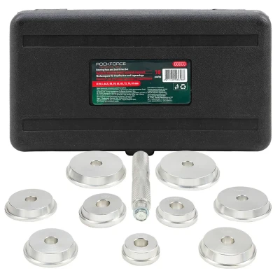 Набор инструментов для установки сальников и подшипников, 10пр. (39.5, 44.5, 50, 59, 63, 65, 72, 76, 81мм) в кейсе