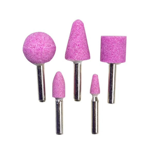 Набор камней абразивных, 5пр.(хвостовик 6мм), в блистере