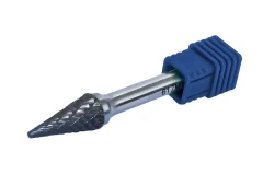 Шарошка коническая по металлу(Ø 6мм,Ø хвостовика 6мм),в пластиковом футляре