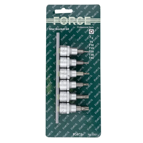 Набор головок бит торкс 6пр.3/8''