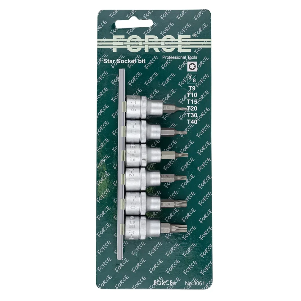 Набор головок бит торкс 6пр.3/8''
