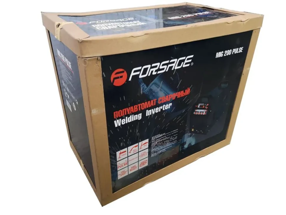 Сварочный аппарат Profi MIG, MMA, TIG (220V, холостой ход 65V,6.0кВт, 5-200А, электрод 1,6-4мм, проволока 0.6-1.2мм, к-т мощности 0.7, цифр. табло)