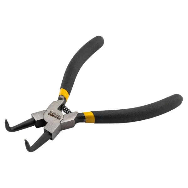 Съемник стопорных колец изогнутый на сжим (90°,L-150мм), в блистере