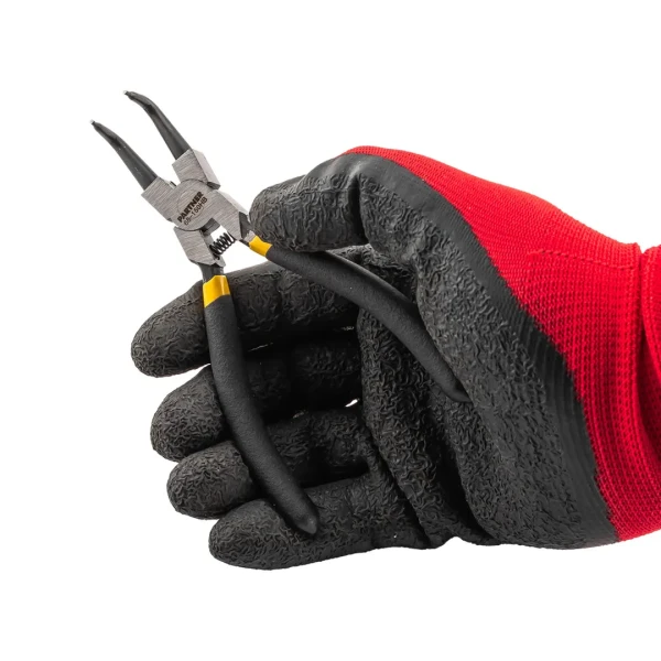 Съемник стопорных колец изогнутый на сжим (90°,L-150мм), в блистере