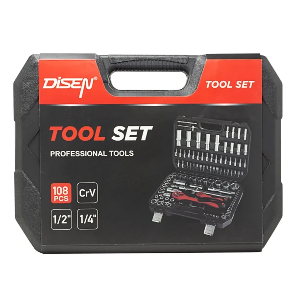 Набор инструментов 108пр. 1/2'', 1/4''(6гр.)(4-32мм)