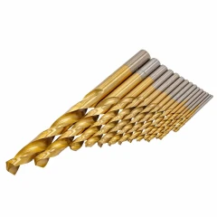 Набор сверл по металлу 15пр(1.5-2шт,2-2шт,2.5-2шт,3,3.2,3.5,4,4.5,5,6,8,10мм)в кейсе