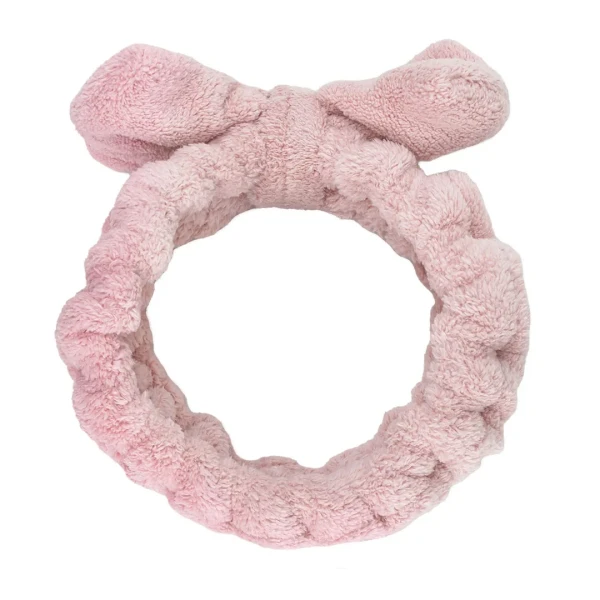 Повязка на голову-бант (розовая)