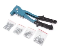 Заклепочник ручной с набором заклепок (L-260мм, заклепка - 2.4, 3.2, 4.0, 4.8), в пластиковом кейсе