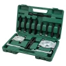 Набор съемников комбинированный 14пр. (сегментного типа: 30-50, 50-75мм, двухлапый: 120мм), в кейсе