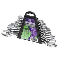 Ключи рожковые, набор 12пр. (6х7, 8х9, 10х11, 12х13, 14х15, 16х17, 18х19, 20х22, 21х23, 24х27, 25х28, 30х32мм)