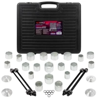 Набор инструментов для снятия и установки втулок, подшипников и сайлентблоков универсальный, 28пр. (М10, М12, М14, М16) в кейсе