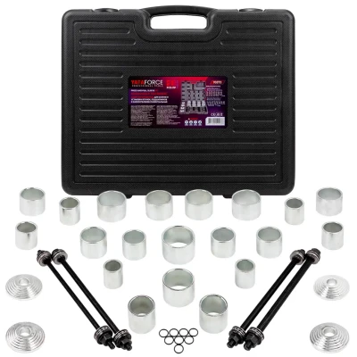 Набор инструментов для снятия и установки втулок, подшипников и сайлентблоков универсальный, 28пр. (М10, М12, М14, М16) в кейсе
