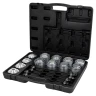 Набор инструментов для снятия и установки втулок, подшипников и сайлентблоков универсальный, 28пр. (М10, М12, М14, М16) в кейсе