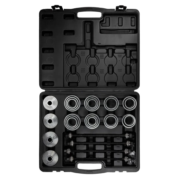 Набор инструментов для снятия и установки втулок, подшипников и сайлентблоков универсальный, 28пр. (М10, М12, М14, М16) в кейсе