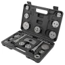 Набор инструментов для обслуживания тормозных цилиндров 18пр.(привод с правосторонней/левосторонней резьбой), в кейсе