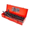 Набор инструментов ударных 21пр, 3/4''(6гр.)(17,19,21,22,24,27,30,32,34,35,36,36-12гр.,38,41,46,50мм), в метал. кейсе