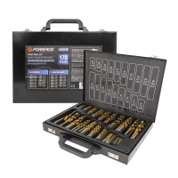 Набор сверл по металлу 170пр(1,1.5,2,2.5,3,3.5,4,4.5,5,5.5,6,6.5,7,7.5,8мм по 10шт,8.5,9,9.5,10мм по 5шт),в кейсе