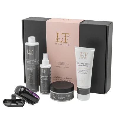 Набор(Увлажняющий шампунь-уход для волос,увлажняющий кондиционер для волос,скраб для кожи головы,крем-спрей для волос+расческа для волос( подарок)