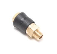 Быстроразъем пневматический с клапаном, наружная резьба 1/4''(ONE TOUCH)