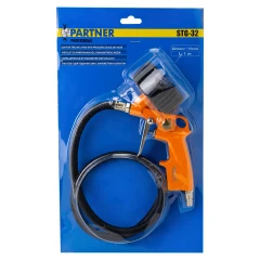 Пистолет для подкачки шин с аналоговым манометром и шлангом 1м (0-16bar),в блистере