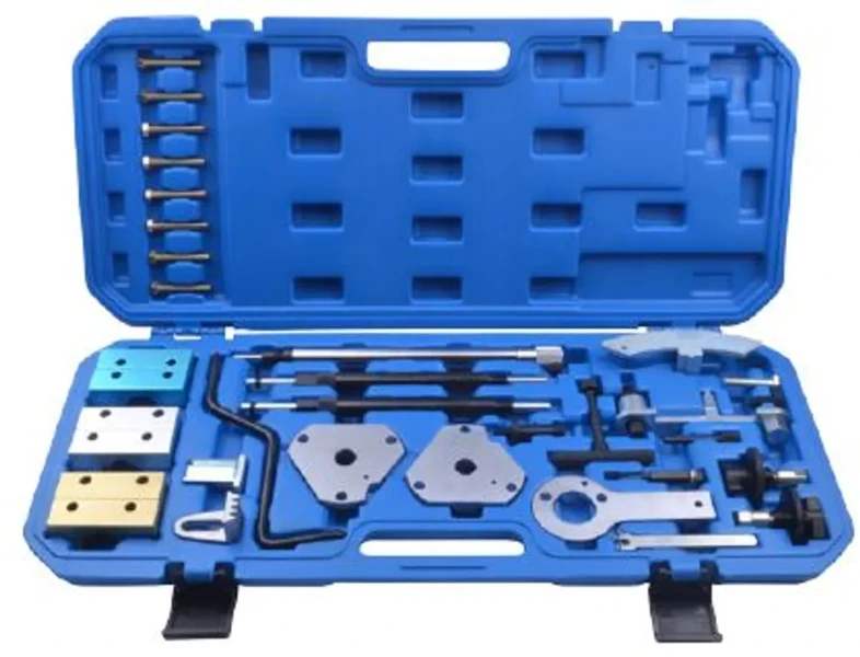 Набор фиксаторов для обслуживания двигателей Fiat 26пр.(1.2, 1.4, 1.6, 1.8 16V, 1.9D/TD, 1.9JTD, 2.4TD/JTD), в кейсе