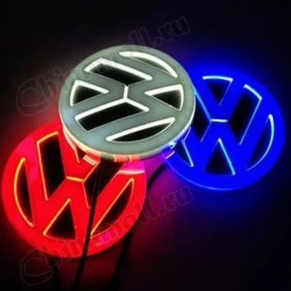 Значок с подсветкой 3D VW BLUE