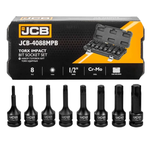 Набор головок-бит TORX ударных 8пр. 1/2''