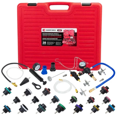 Набор приспособлений для тестирования систем охлаждения 28пр. (0-2.5bar), в кейсе