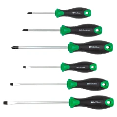 Набор отверток магнитных ''Profi''S2, 6пр. (PH:1x75, 2x100, 3x150мм, SL 5.5х100, 6.5х150, 8х175мм)в лотке