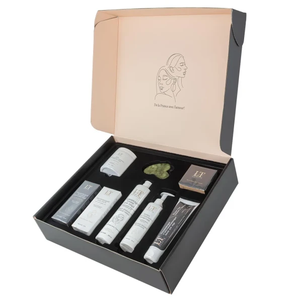 Набор(Увл.эссенция,тоник.восст.маска,крем для лица,увл.патчи для кожи вокруг глаз,пенка для глуб.очищения со скраб. гранулами,пэды-60шт+скребок гуаша)