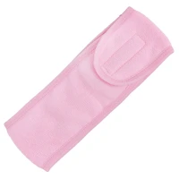 Повязка на голову на липучке (розовая)