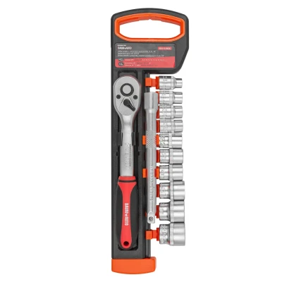 Набор инструментов, головки с трещоткой и удлинителем, набор 12пр., 3/8''(8-14, 17, 19, 21мм)