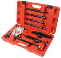 Съемник сегментного типа с дополнительным гидравлическим винтом 9пр. (75-105мм), в кейсе