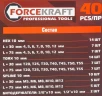 Набор бит с битодержателями, 40пр. (10мм)(75/30мм: T20-T55,H4-H12,M5-M12) в пласт.кейсе