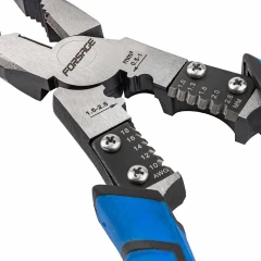 Длинногубцы+съемник/обжимка изоляции 230мм, на блистере