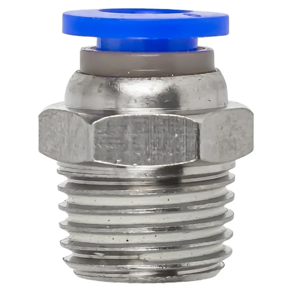 Фитинг для пластиковых трубок 6мм с наружной резьбой 1/4''