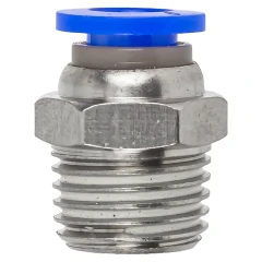 Фитинг для пластиковых трубок 6мм с наружной резьбой 1/4''