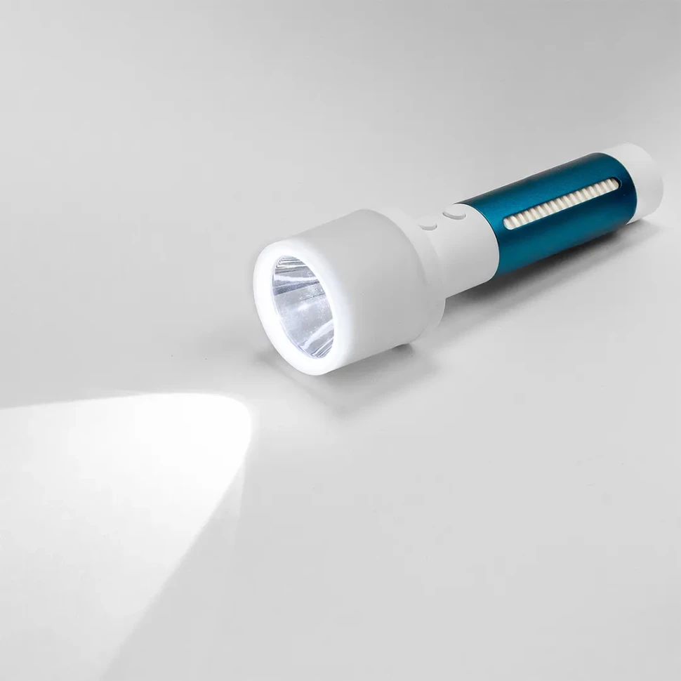 Фонарь ручной аккумуляторный (бел.LED 3Вт,желт.SMD 1Вт,красн.SMD 0.5Вт, 5 режимов работы, аккум. 1200мАч, 120Лм, время работы 3-4ч, время зар. 4-5ч)
