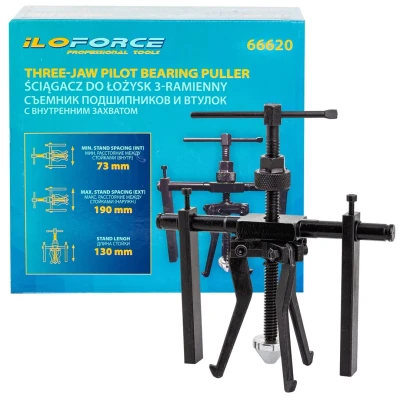 Съемник подшипников и втулок с внутренним захватом (расст. между стойками 73-190мм, длина стойки 130мм)