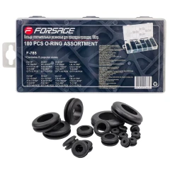 Кольца уплотнительные резиновые для прокладки проводов, 180пр.